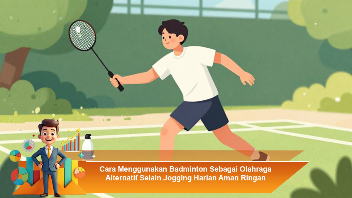 Cara-Menggunakan-Badminton-Sebagai-Olahraga-Alternatif-Selain-Jogging-Harian-Aman-Ringan