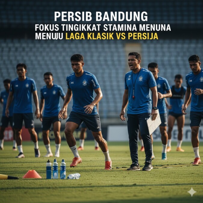 Pelatih Persib Bandung Fokus Tingkatkan Stamina Pemain Menjelang Laga Klasik Melawan Persija
